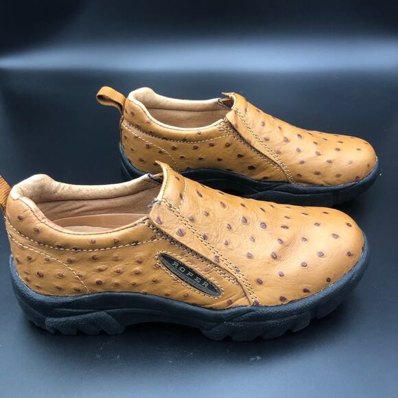 Roper Performance Tan Leather Slip-On Shoes, Women's Size 8/EUR 39 - Picture 5 of 7